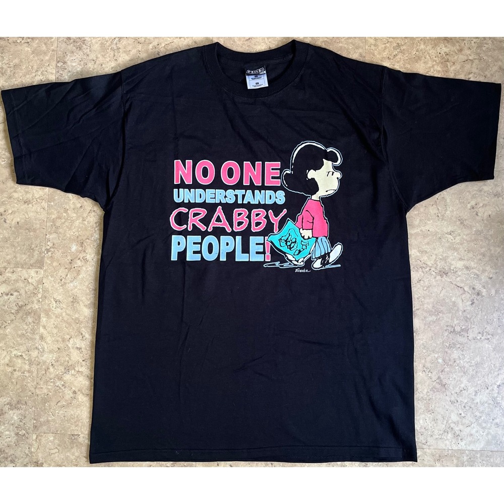 Volcom Peanuts Lucy No One Understands Crabby People Graphic T-Shirt Mens XL - Picture 2 of 8